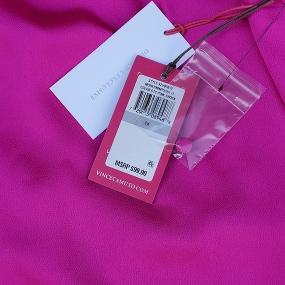 Vince Camuto long sleeve blouse‎ 1X NWT - Picture 4 of 12